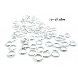 NEW! 100 Shiny Silver Plated Open Jump Rings 5mm, 8mm or 10mm Sizes ~ Jewellery Making & Craft Essentials